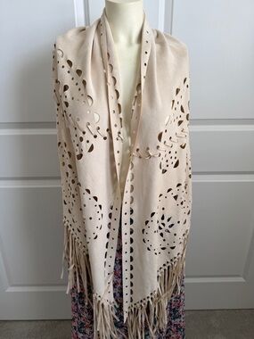 Origami by Vivien Shawl Wrap w/Fringe-Coastal Cowgirl